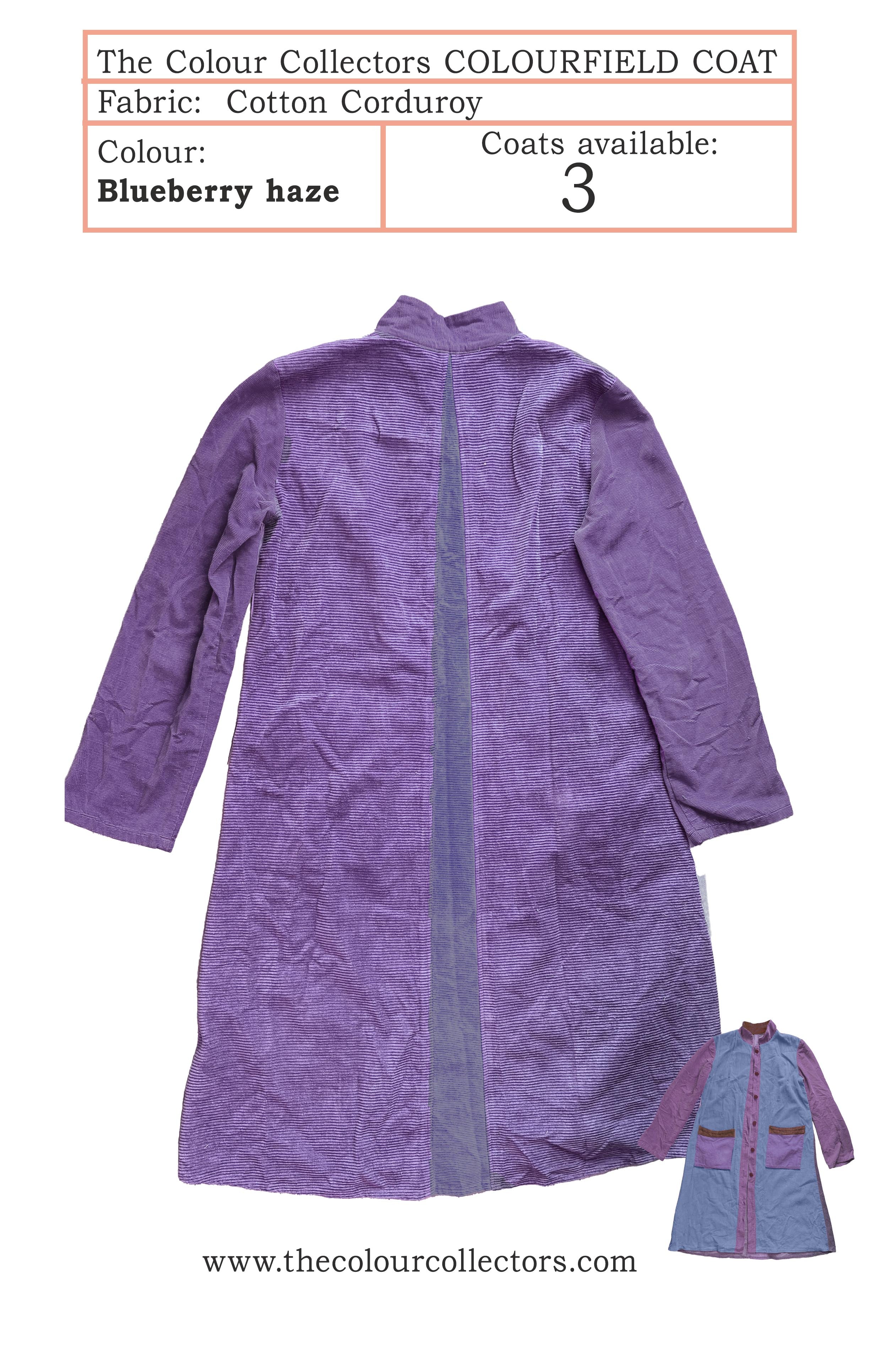 Cotton Corduroy Coat - Blueberry haze