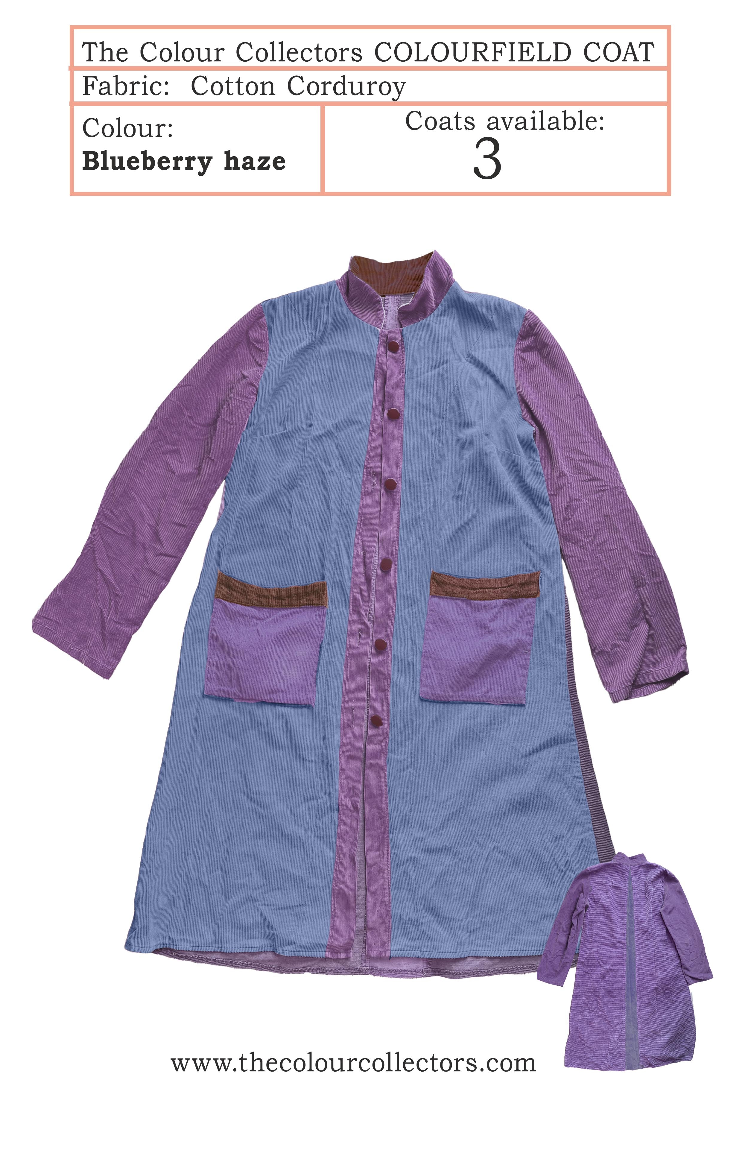 Cotton Corduroy Coat - Blueberry haze