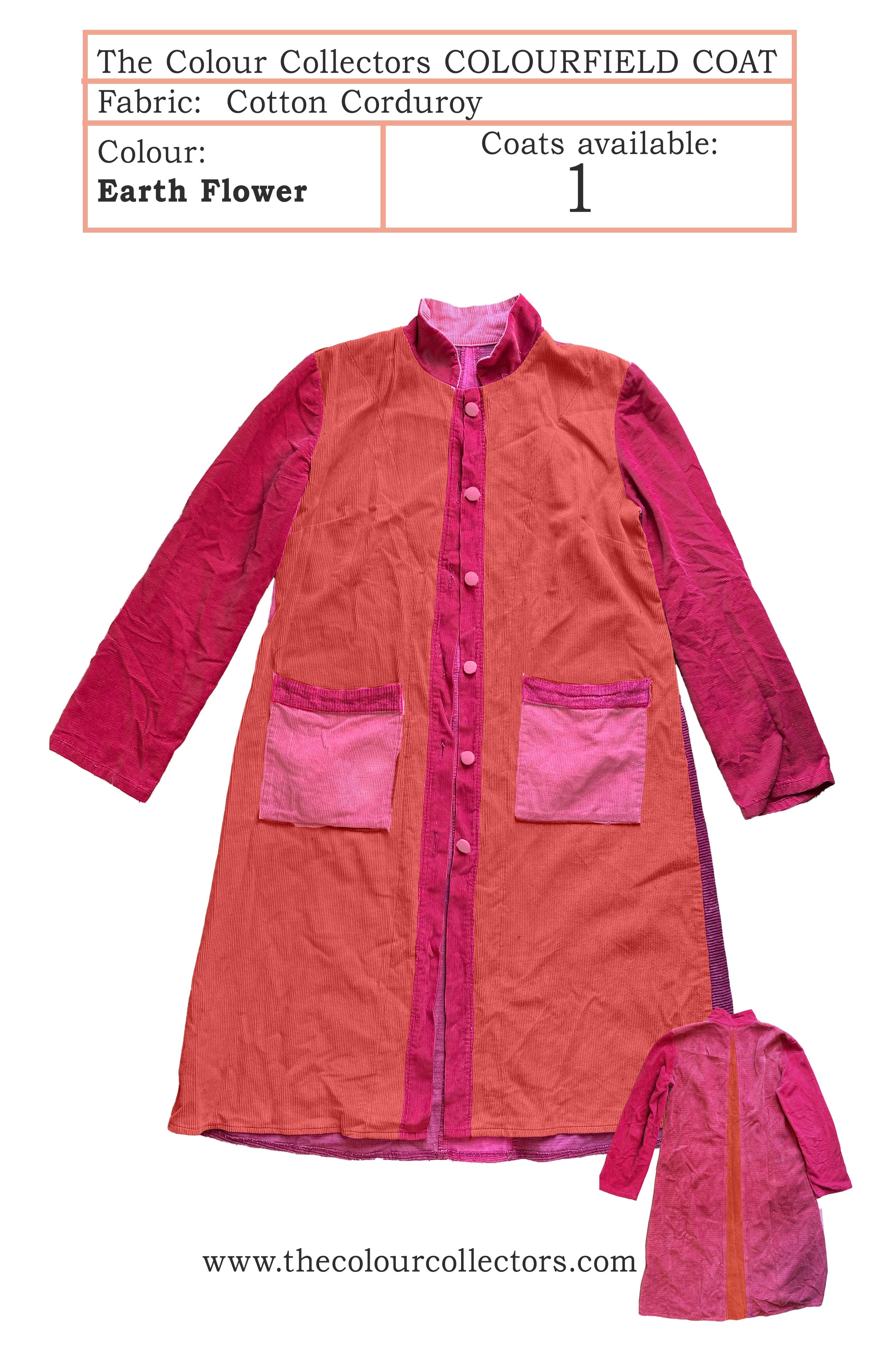 Cotton Corduroy Coat - Earth Flower