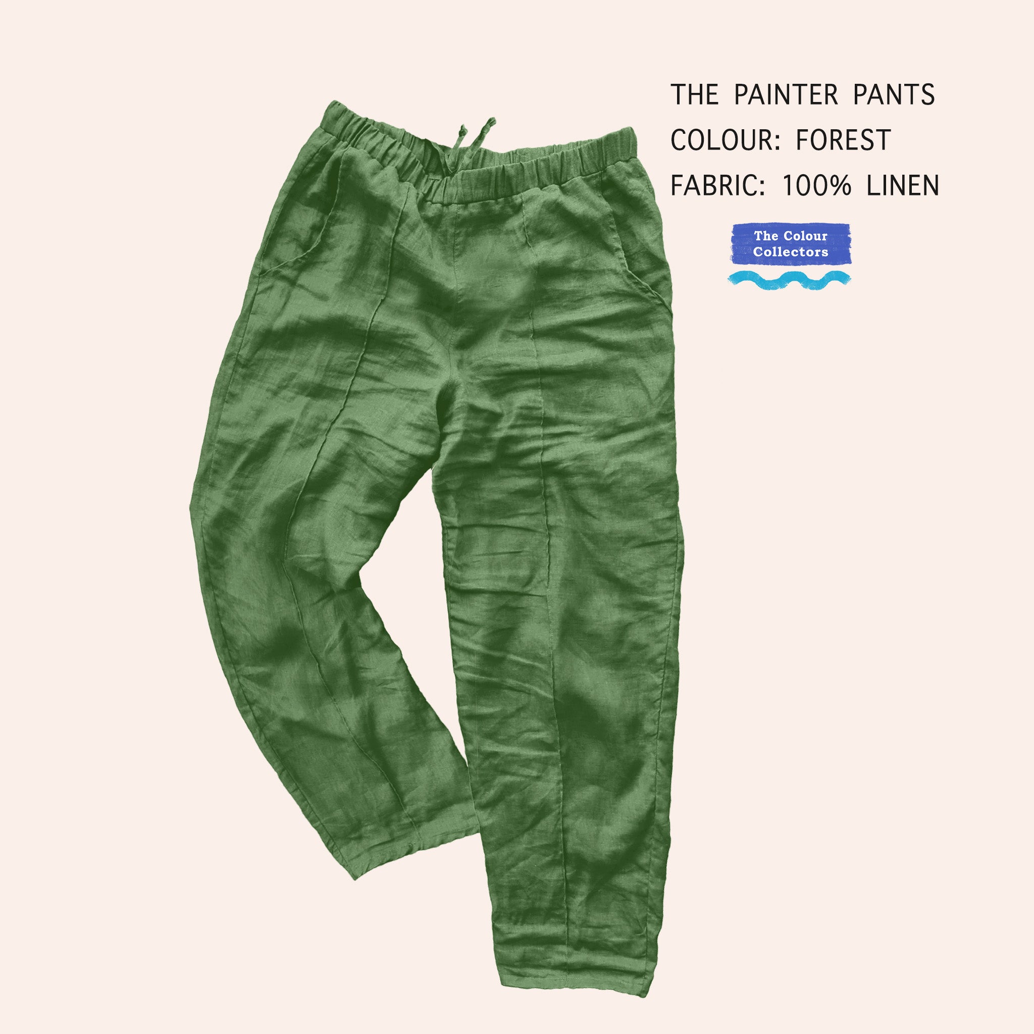 The Painter Pants 100% Linen (choose your colour)