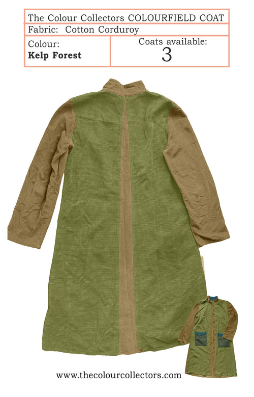 Cotton Corduroy Coat - Kelp Forest
