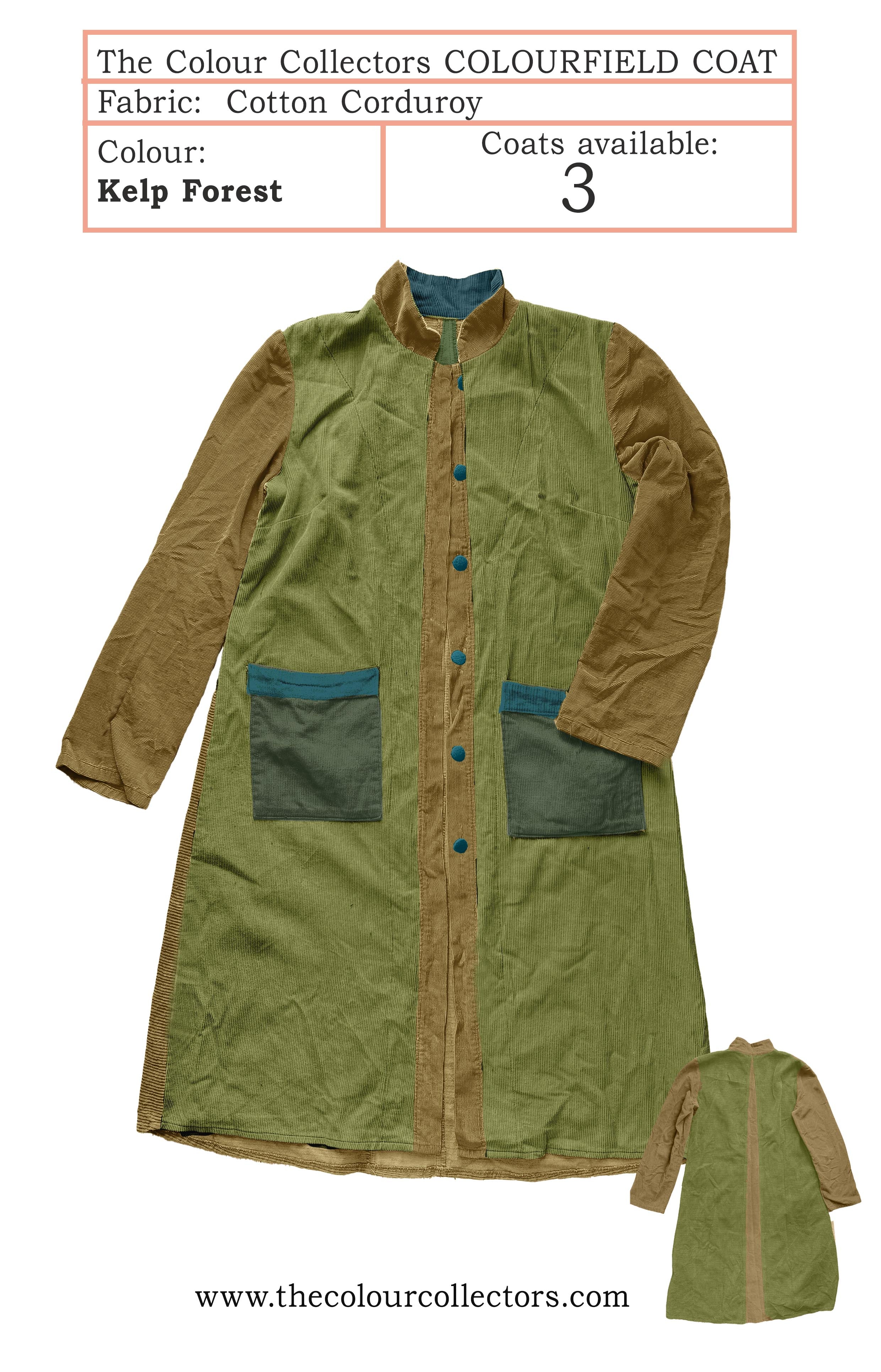 Cotton Corduroy Coat - Kelp Forest