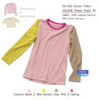 So Hue Cotton T-shirt  long and short sleeves (Pre-mixes)