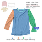 So Hue Cotton T-shirt  long and short sleeves (Pre-mixes)