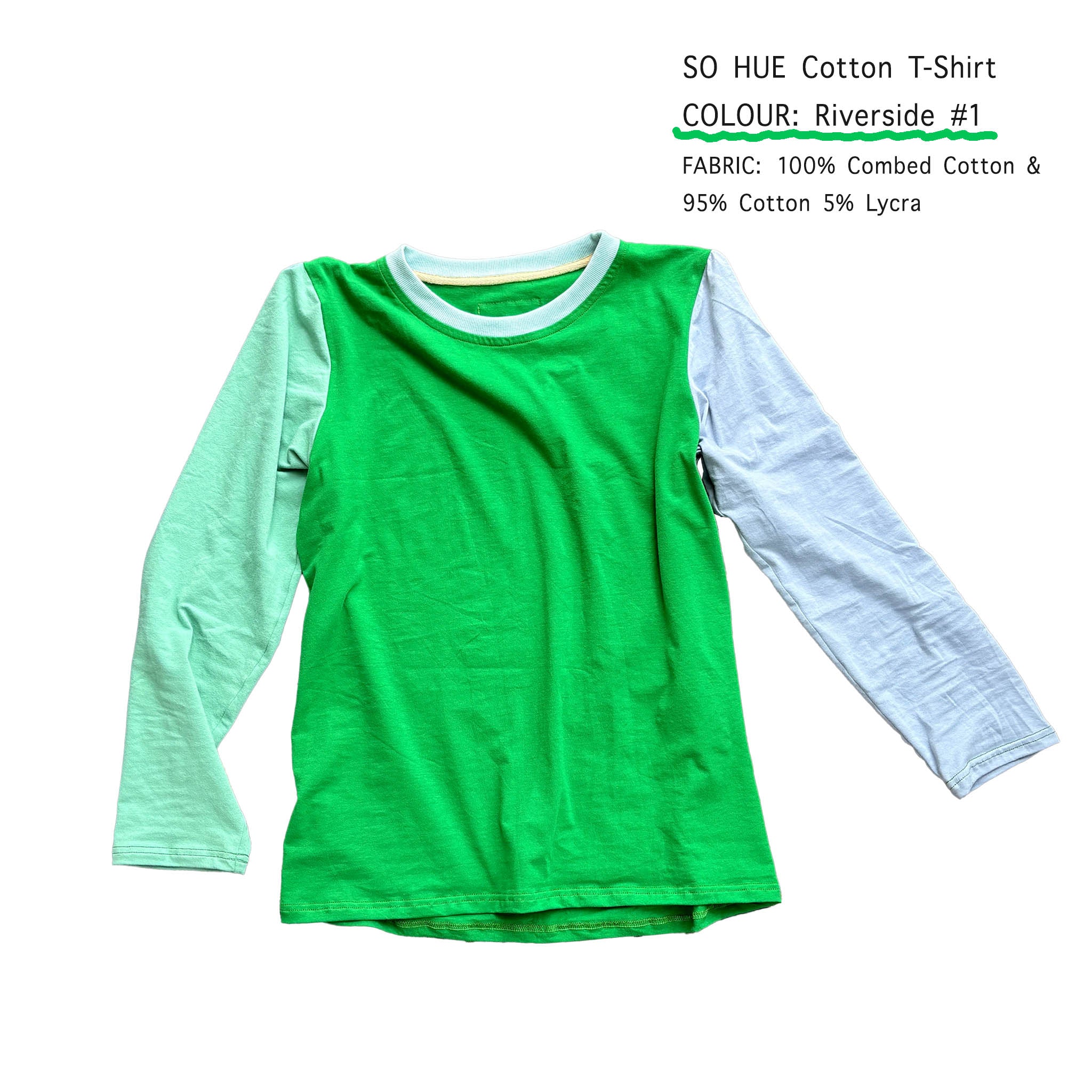 So Hue Cotton T-shirt  long and short sleeves (Pre-mixes)