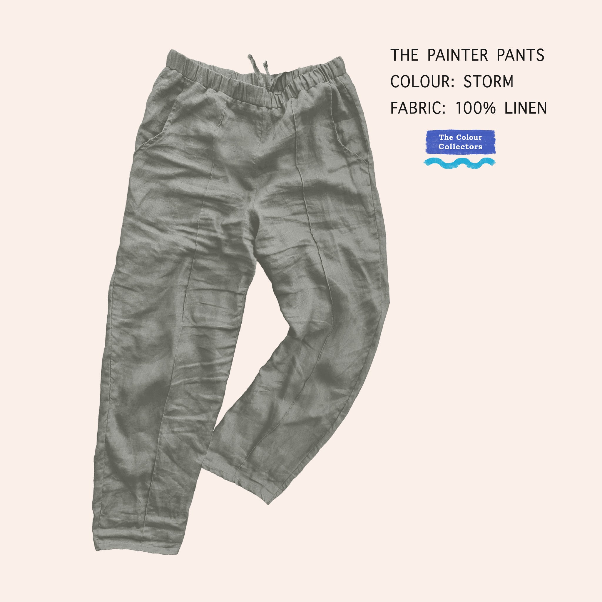 The Painter Pants 100% Linen (choose your colour)