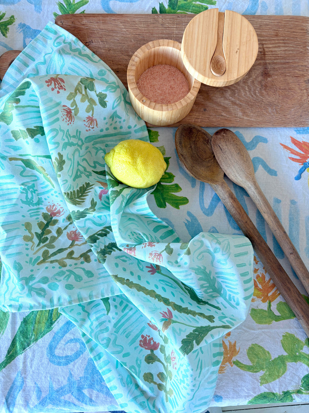 Cotton Tea towel - Garden Party