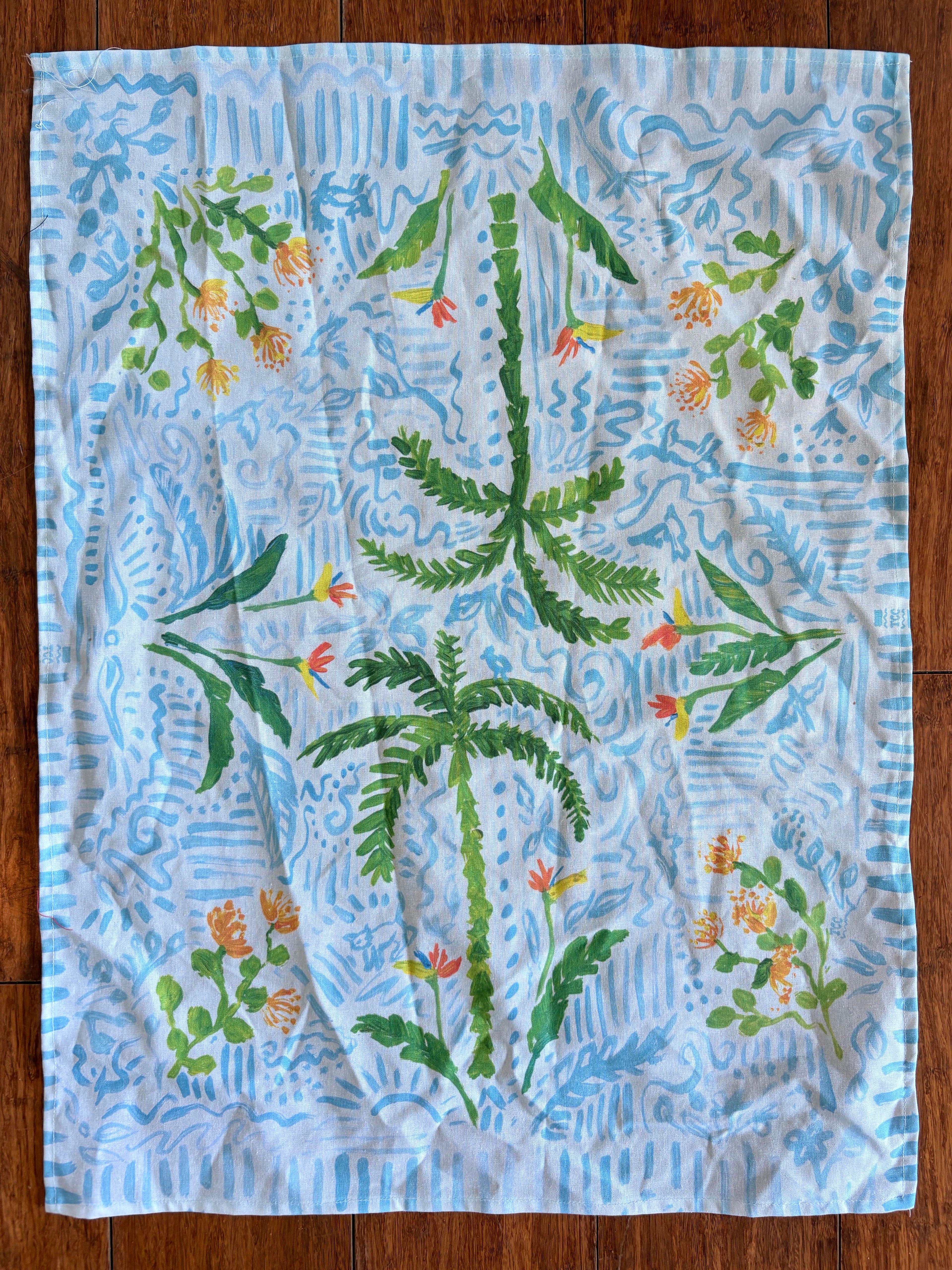 Cotton Tea towel - Garden Party