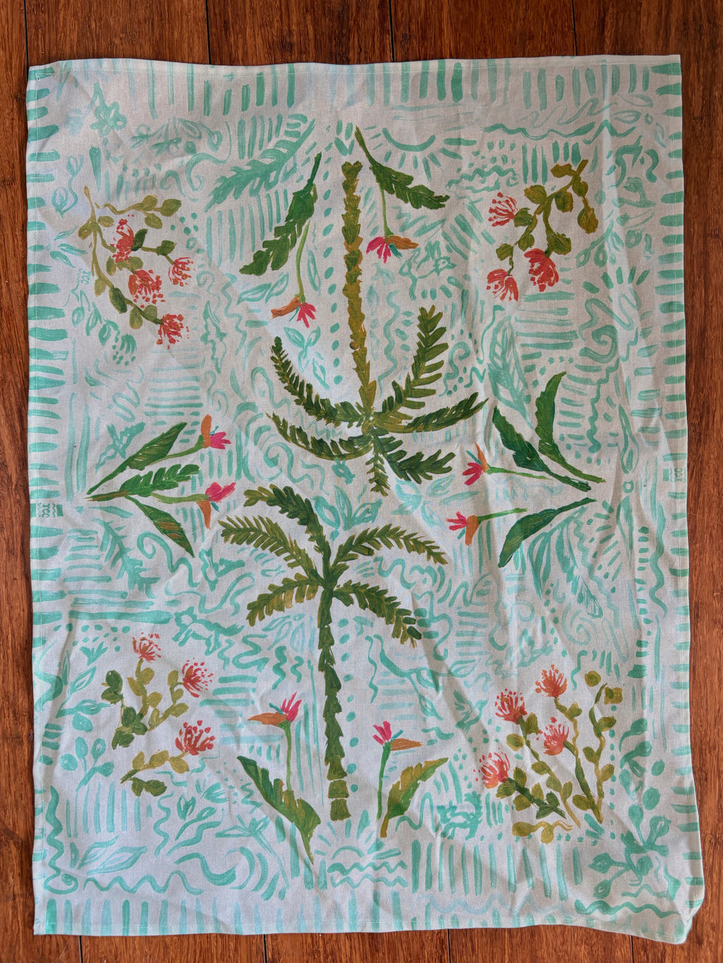 Cotton Tea towel - Garden Party