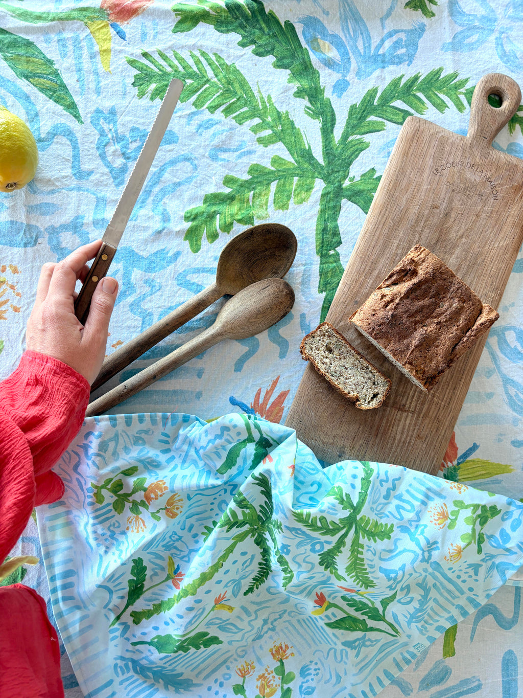 Cotton Tea towel - Garden Party