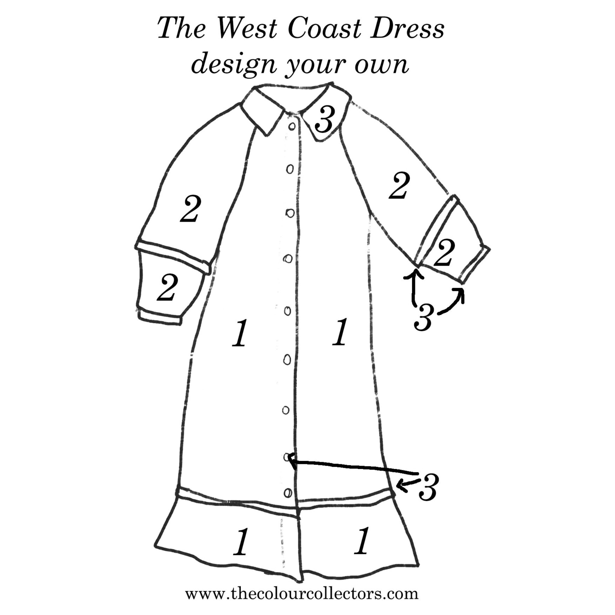 The West Coast dress (Design your own)