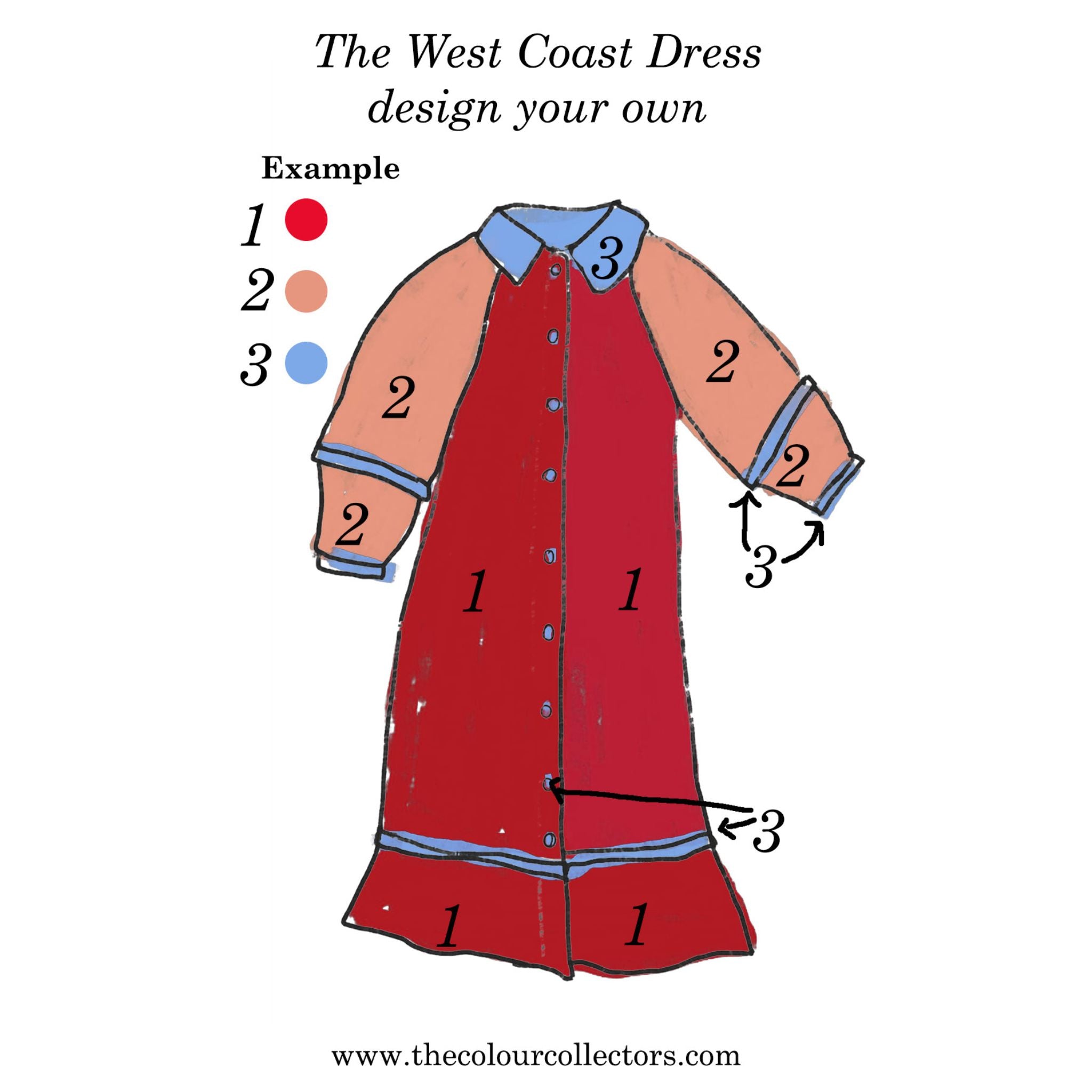 The West Coast dress (Design your own)