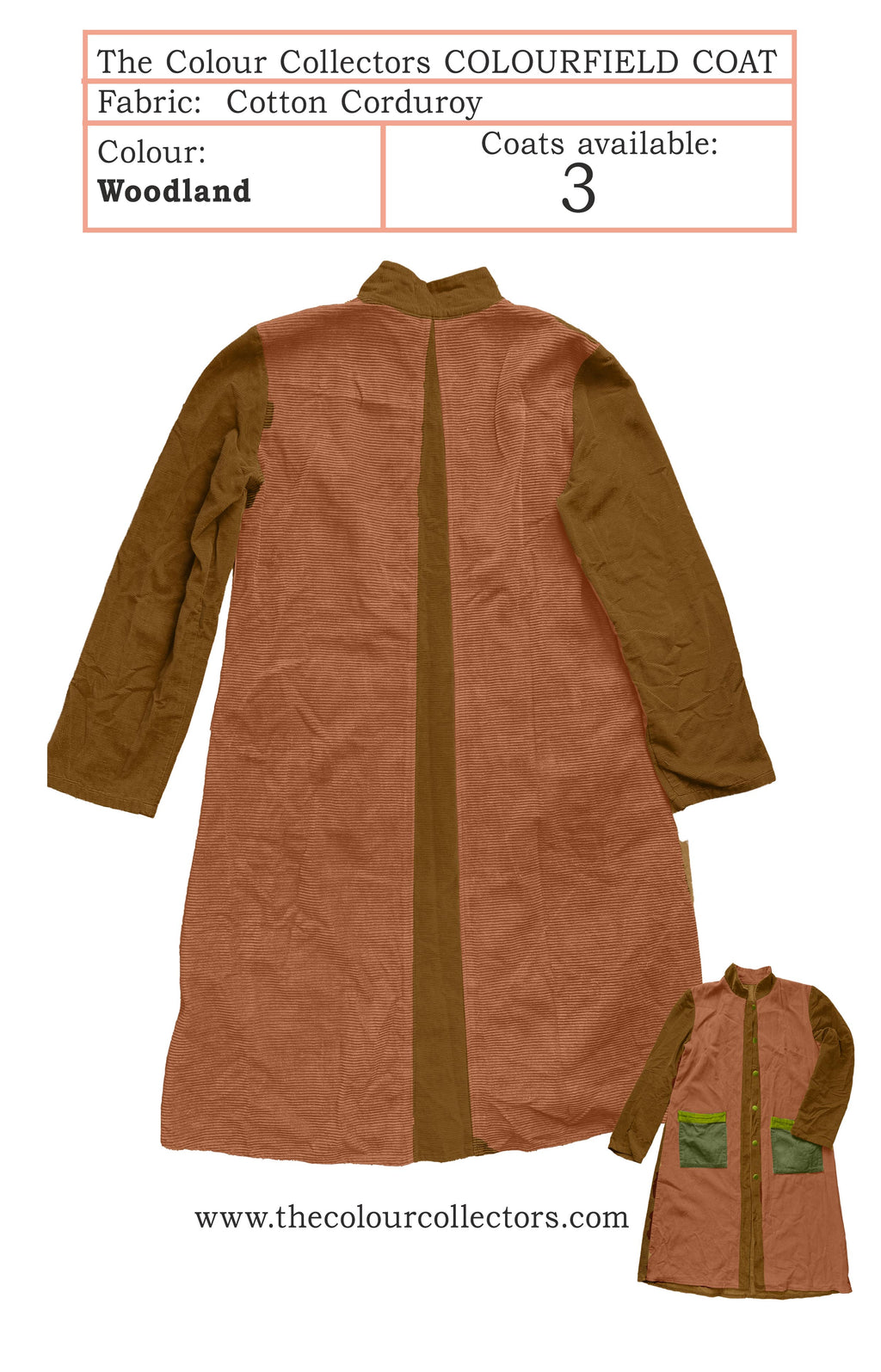 Cotton Corduroy Coat - Woodland