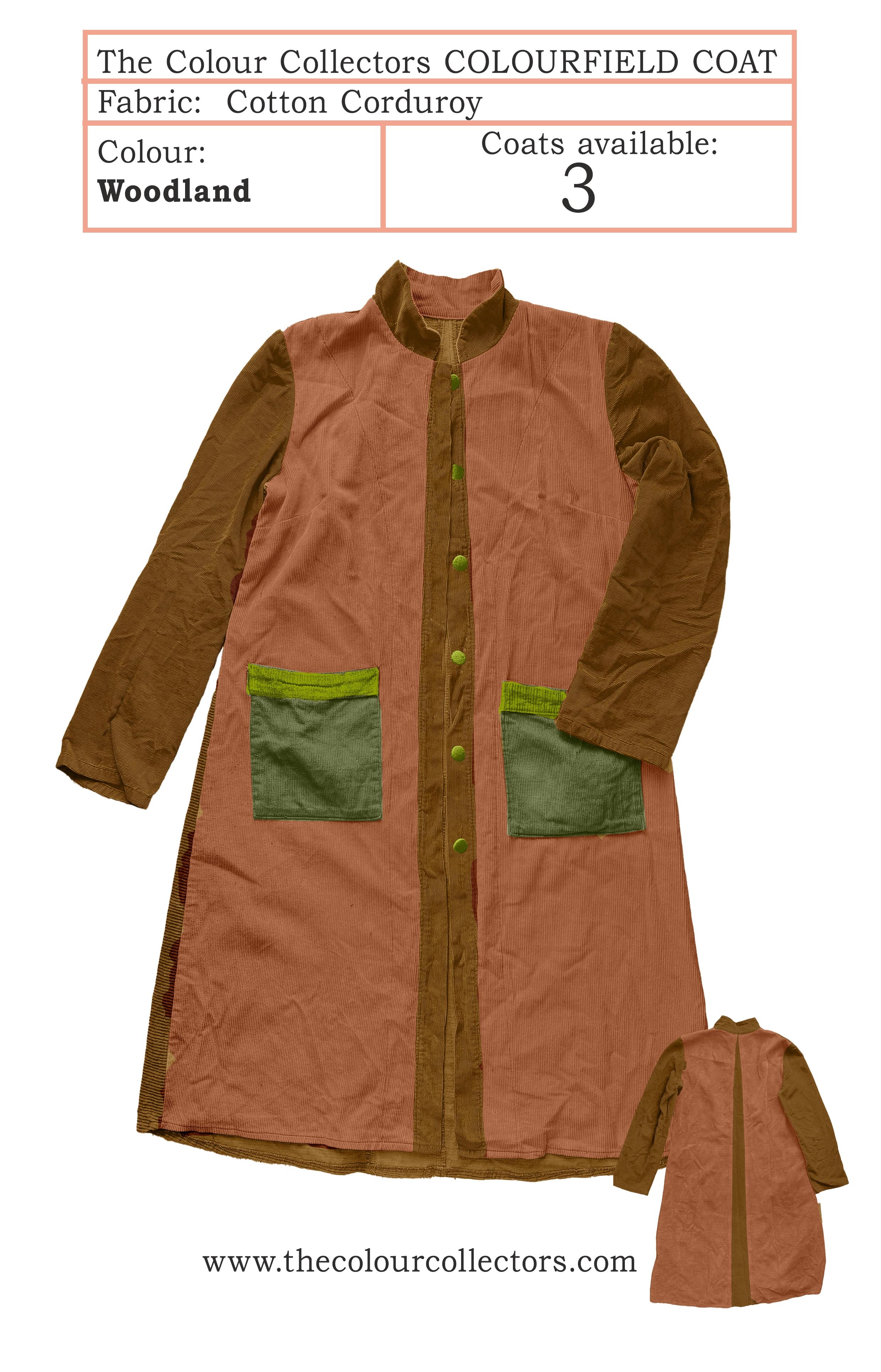 Cotton Corduroy Coat - Woodland