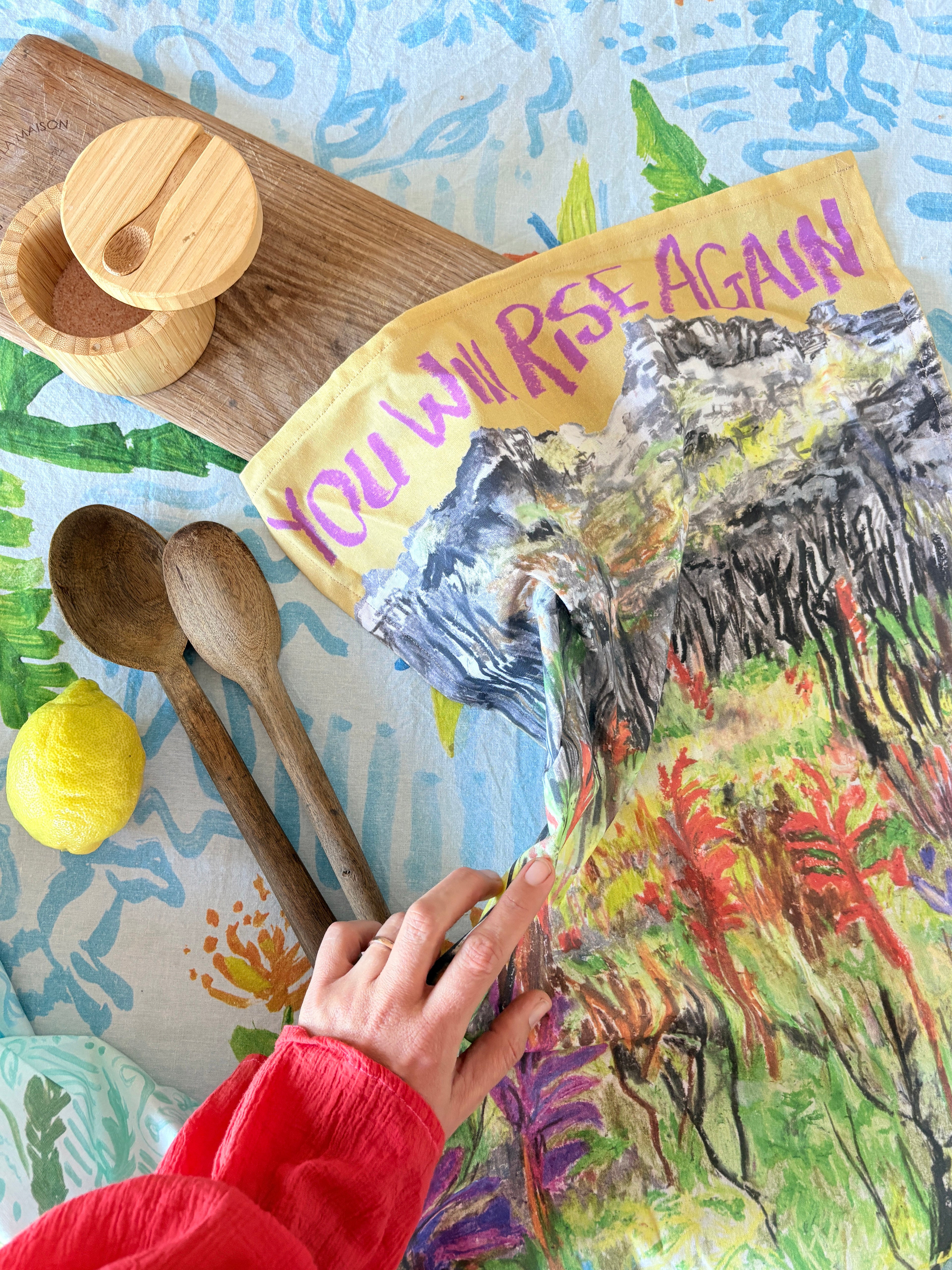 You will rise again - Cotton Tea-towel poster